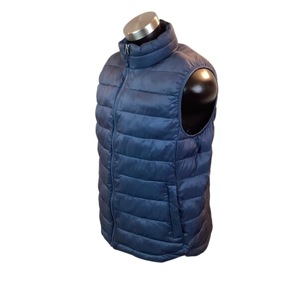 32 Degrees Puffer Vest Mens XL Nylon & Polyester Blue - Picture 2 of 9